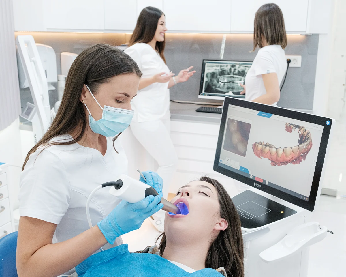 Dental clinic professional services and modern equipment